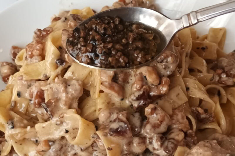 Truffled Sausage Tagliatelle